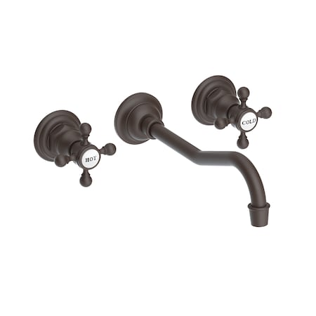Newport Brass Wall Mount Lavatory Faucet in Oil Rubbed Bronze 3-944-10B